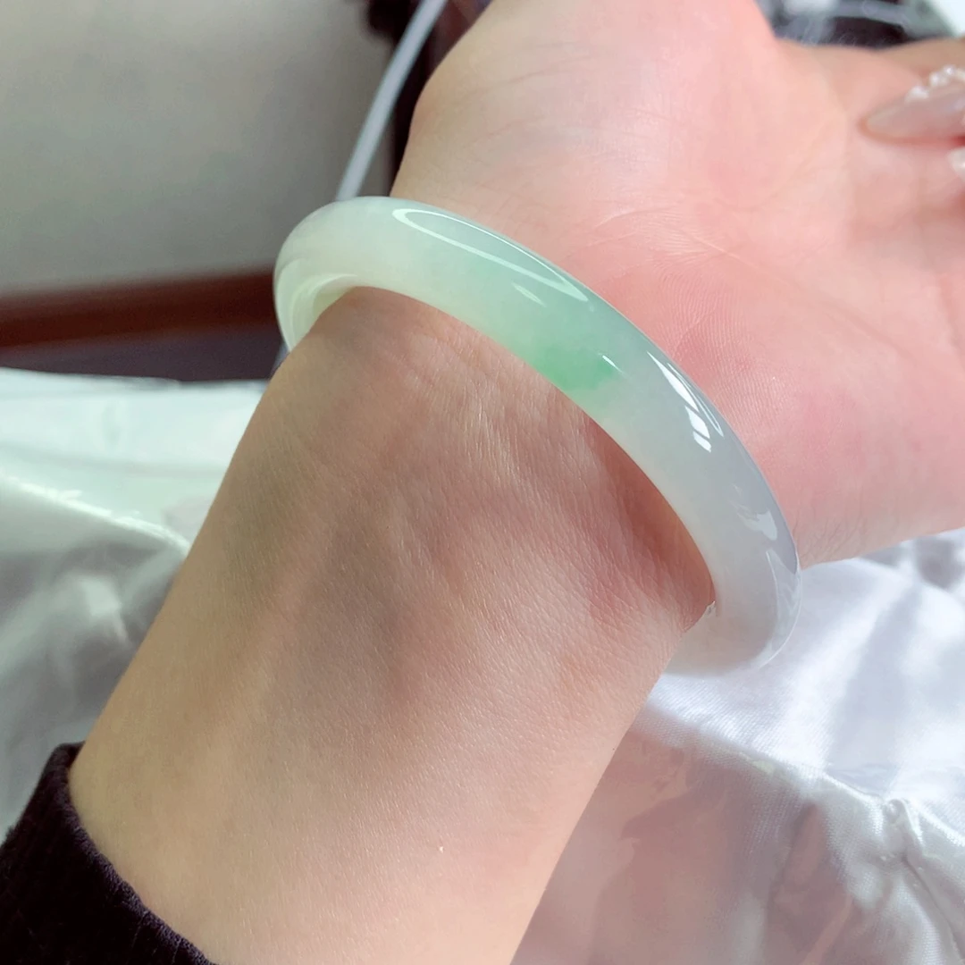 未镶嵌手镯翡翠天然缅甸翡翠A货手镯 42号