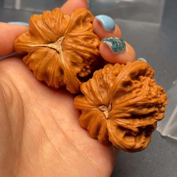 十***铺文玩核桃吊坠白狮子