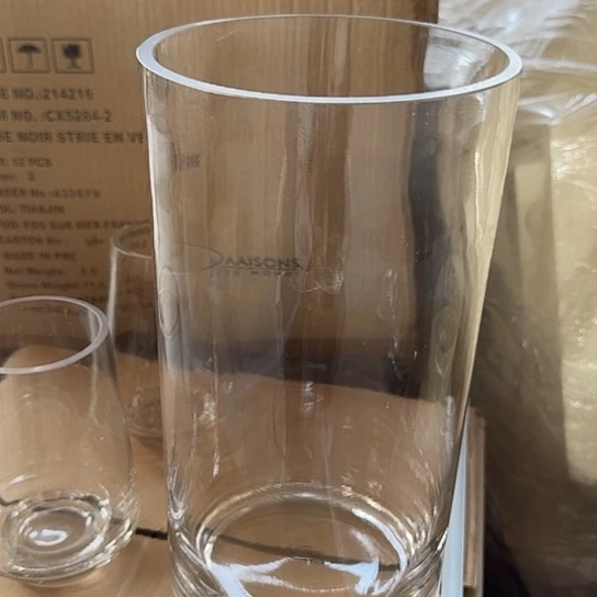 无铅玻璃15*30直筒花瓶福利款