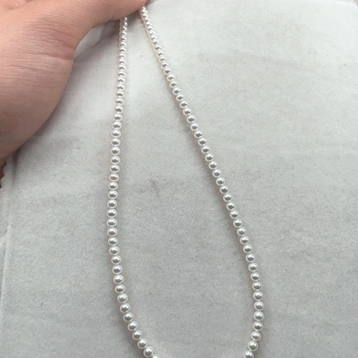 淡水珍珠定制项链带扣头未镶嵌