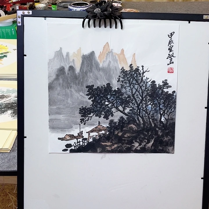 国画张圣敏先生纯手绘作品