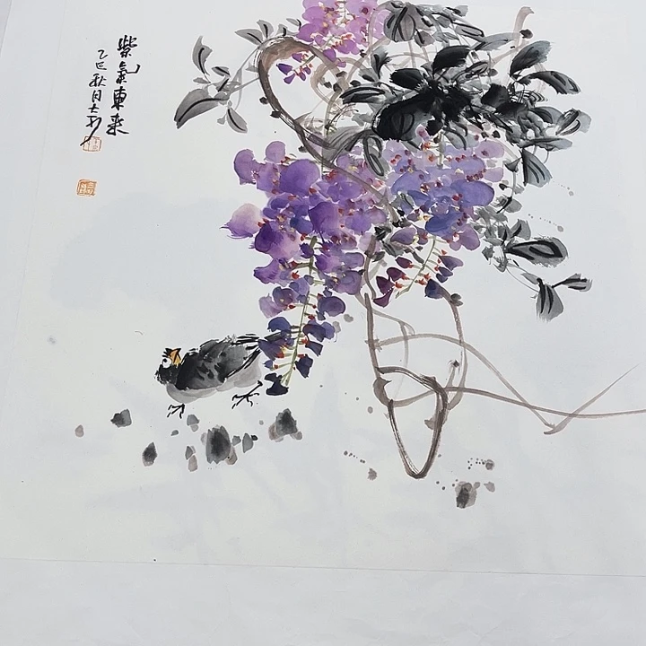 姜奇老师花鸟作品50×50