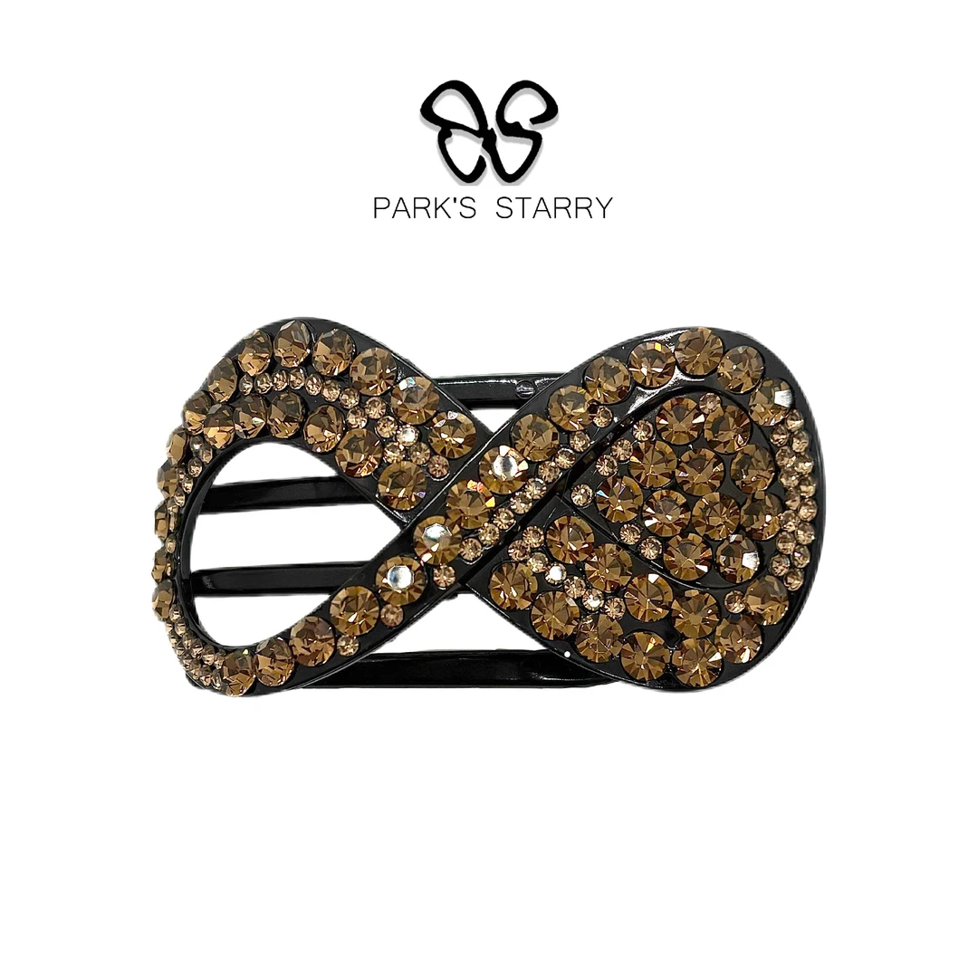 【朴朴韩国饰品】Y003 气质百搭钻闪蝴蝶结懒人夹