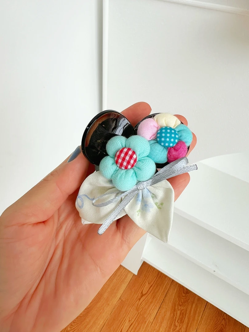 儿童节狂欢田园小花文艺发抓 可爱发饰发夹夹子头饰小发抓