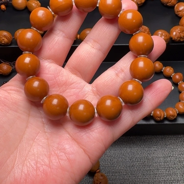 橄榄核手串/手链正圆光珠