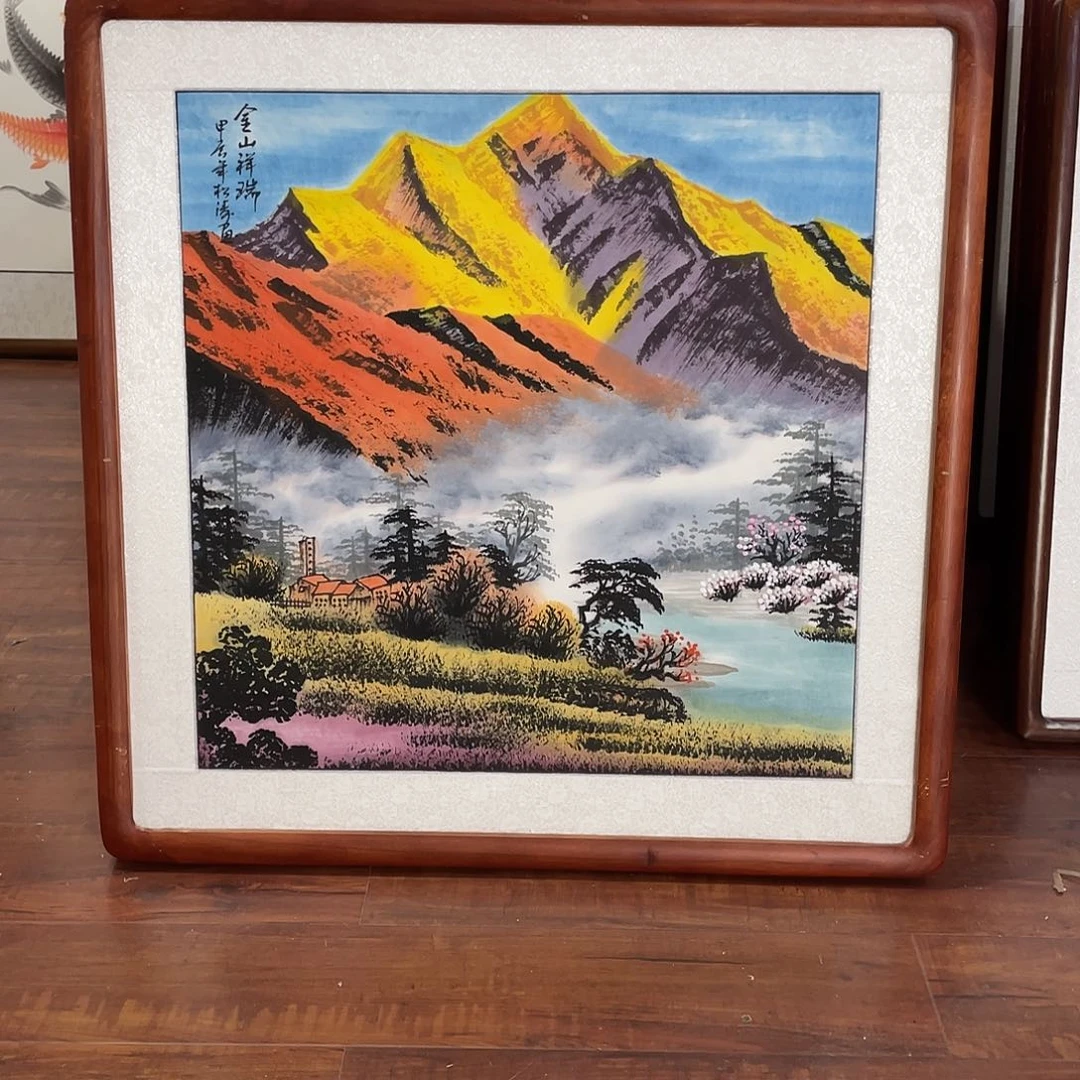 国画带框尺寸63*63厘米