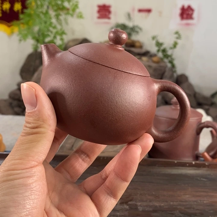 紫砂茶壶宜兴桃花砂220