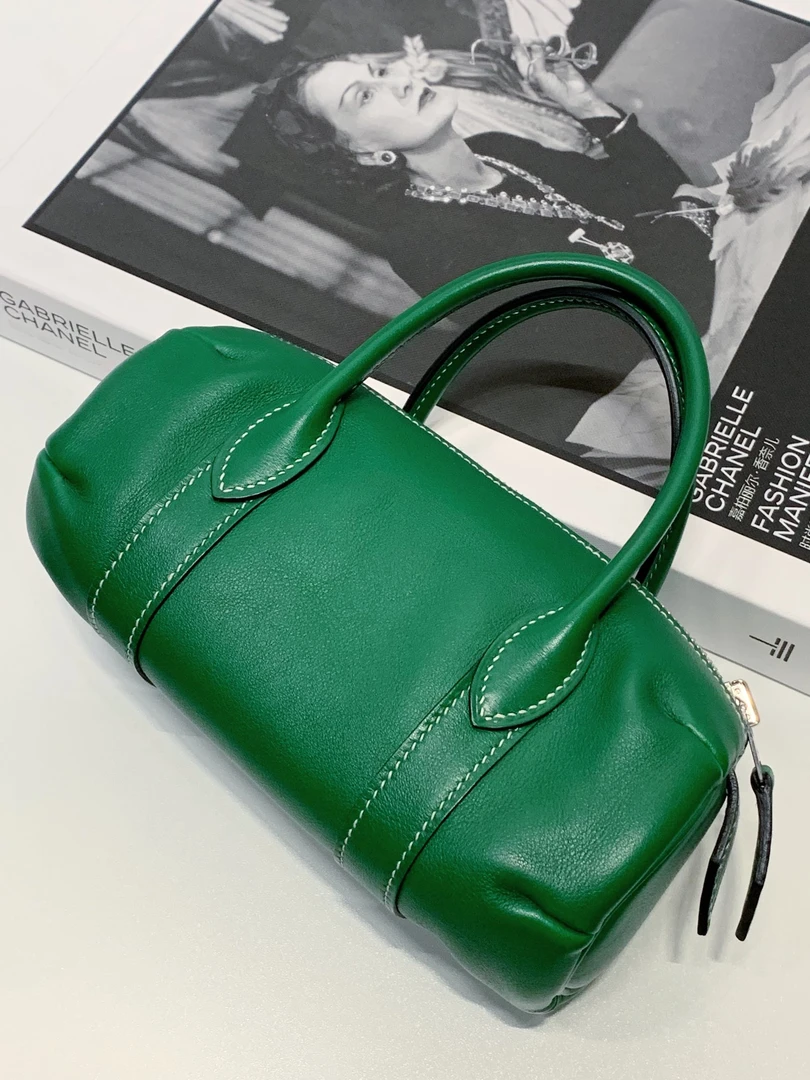 99新 Hermes/爱马仕 爱马仕 竹子绿 MIRCO Polochon 框N刻9172895