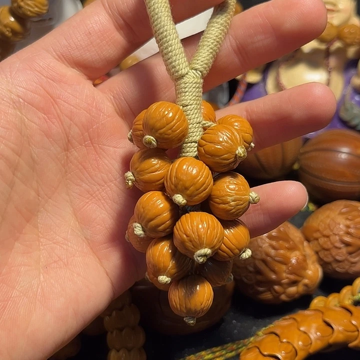 橄榄核手串/手链猴头葡萄素串