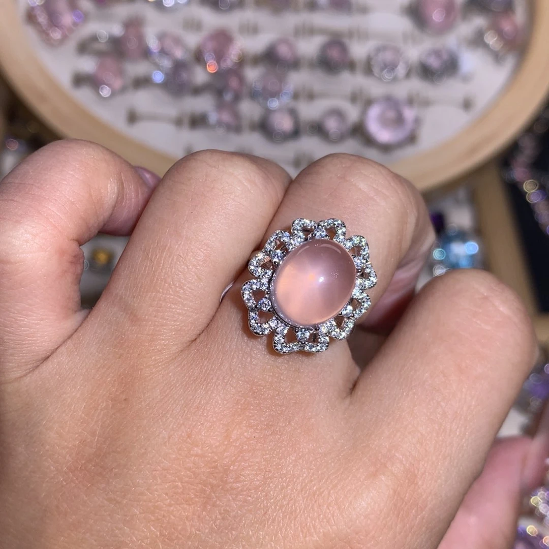 【闪购商品】水晶戒指银S925镶嵌❤****❤戒指