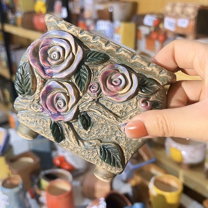 陶瓷多肉花盆满15包邮