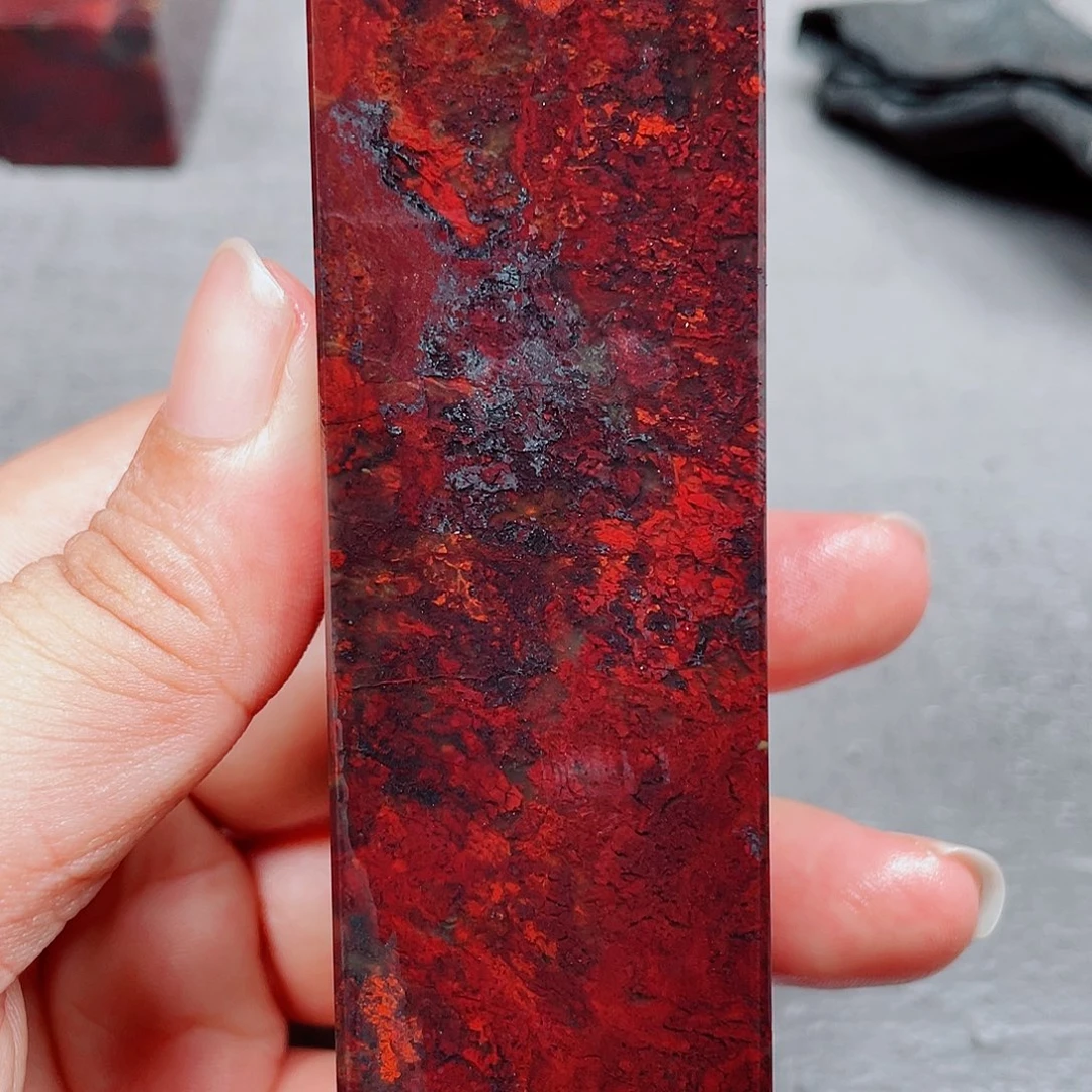 【闪购商品】玉桂林鸡血玉印章镇尺4