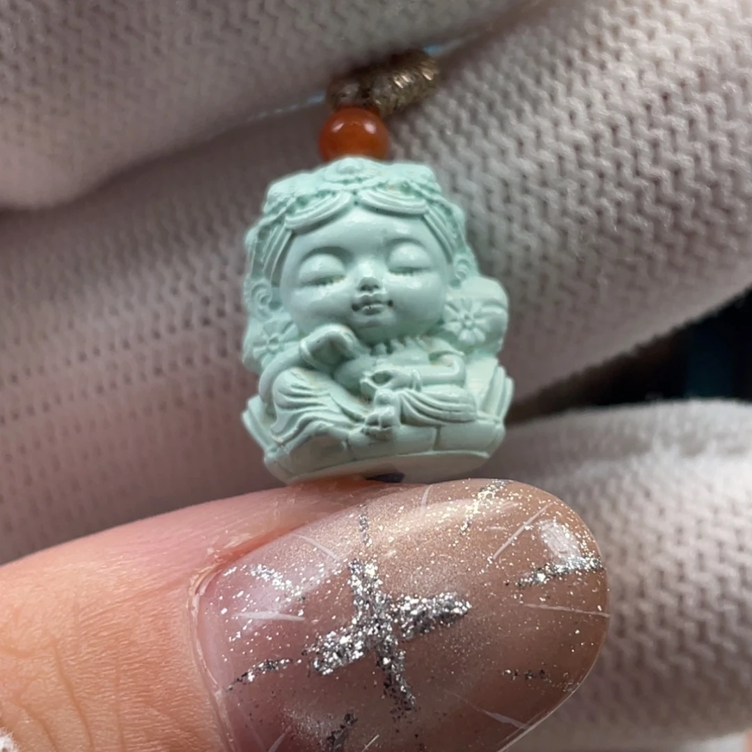 绿松石未镶嵌挂件