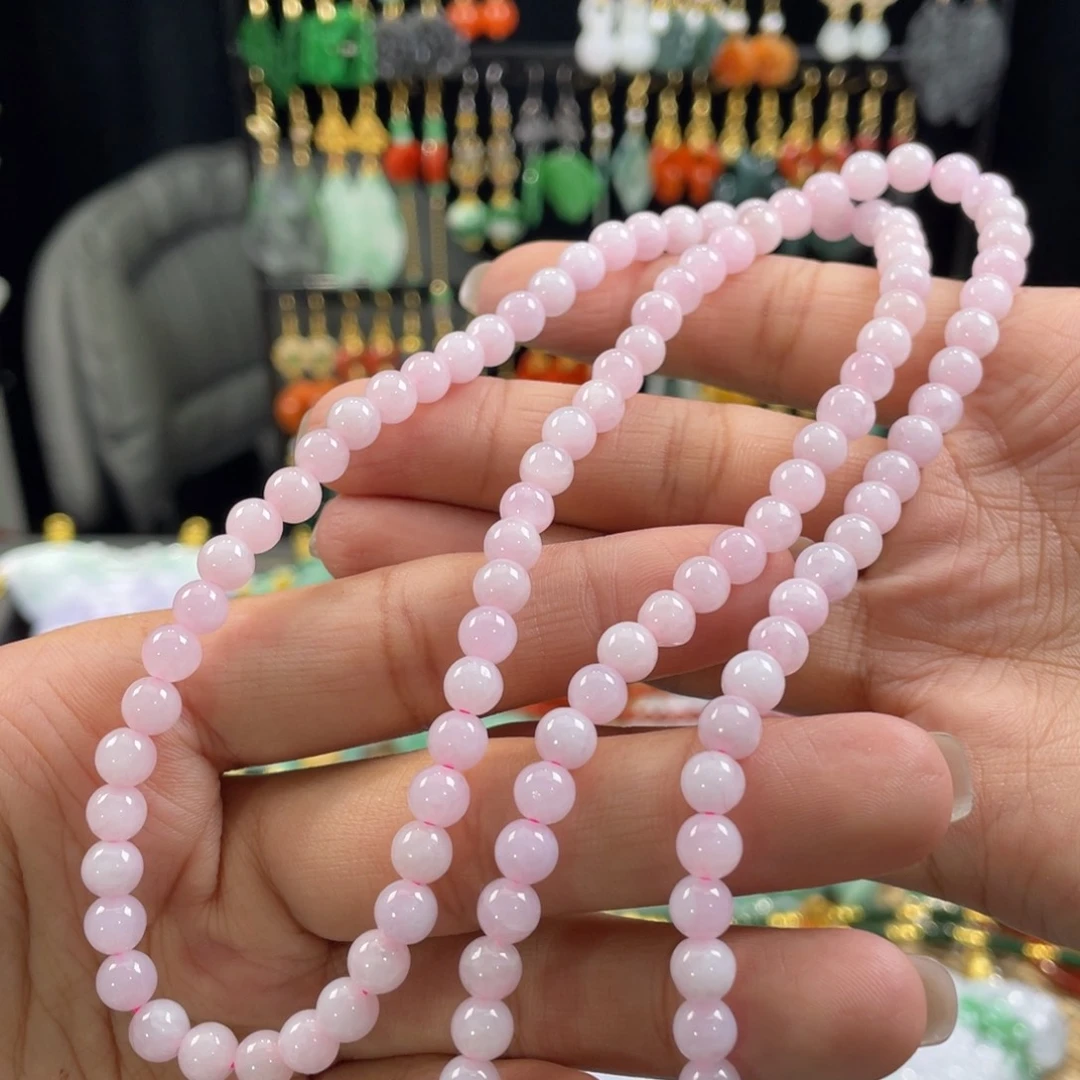 翡翠颈饰未镶嵌代编织