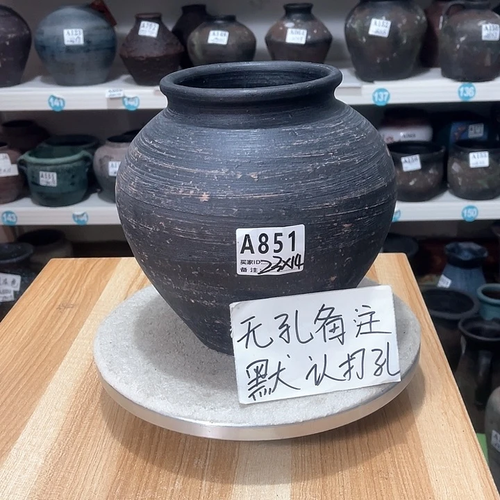 红陶手工制作工艺花盆