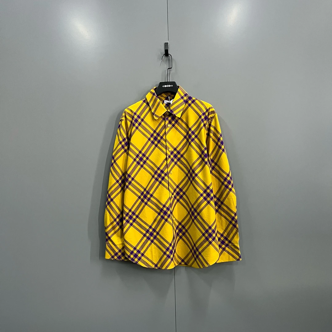 未使用 BURBERRY/博柏利 (ll) 格纹长袖衬衫 XS码 S-XXL码017856