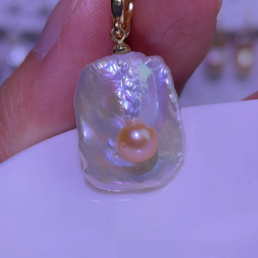 未镶嵌淡水珍珠天然淡水珍珠吊坠