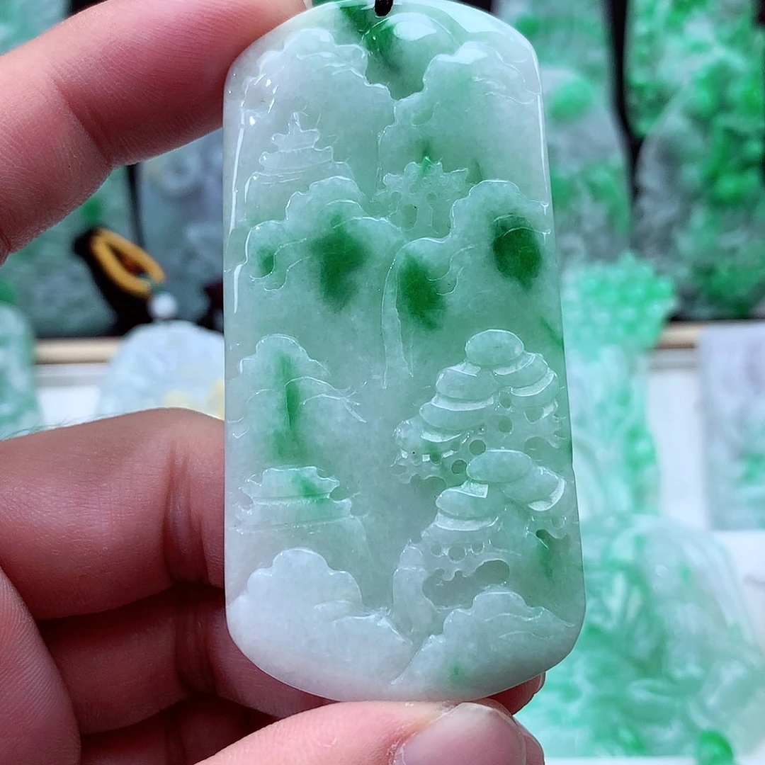 翡翠未镶嵌颈饰翡翠吊坠