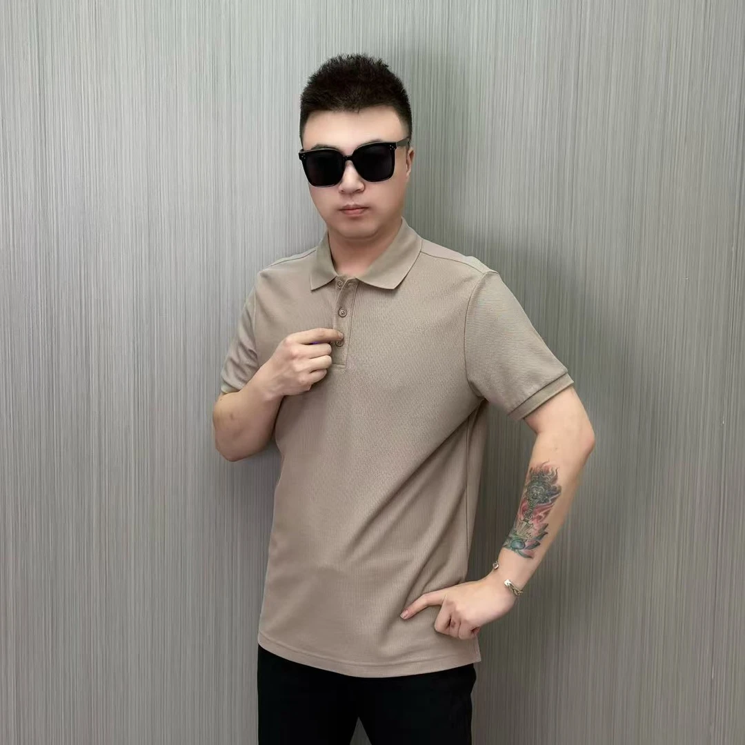 【7116】夏季新款 男士休闲商务纯色夏季翻领时尚polo衫