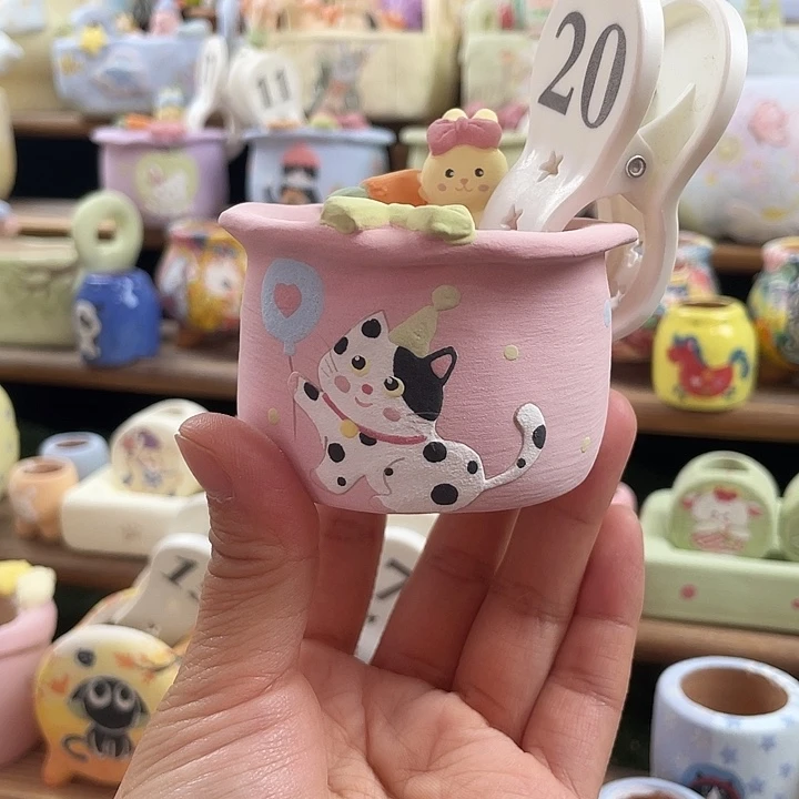 20…..手工手绘花盆