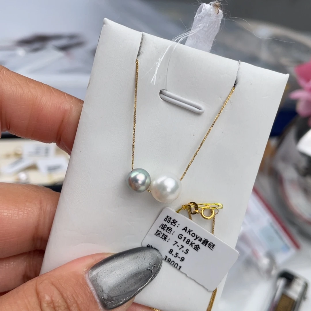 海水珍珠颈饰18K金镶嵌