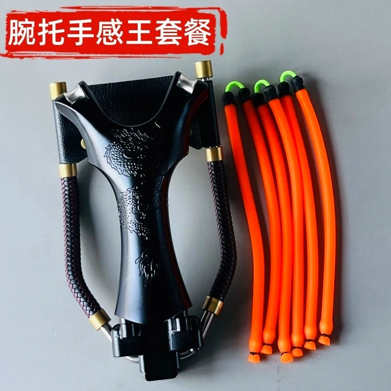 手感王滑轮弓一体弓7075航空铝黑色硬化表面五金配件