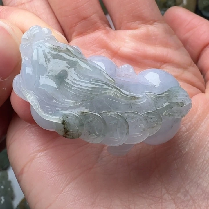 翡翠未镶嵌颈饰铜钱貔貅