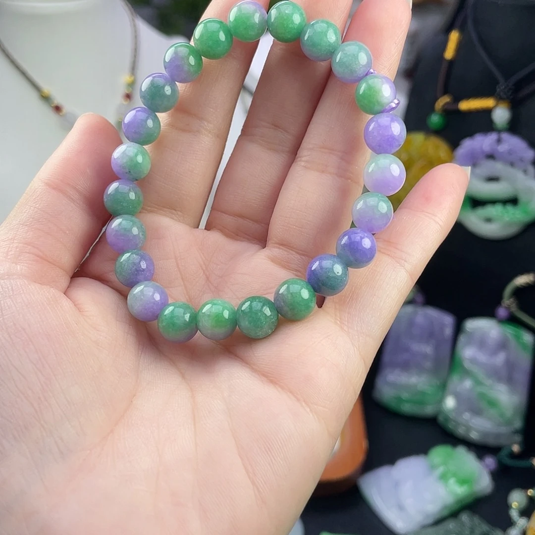 翡翠足铂镶嵌吊坠(赠链)