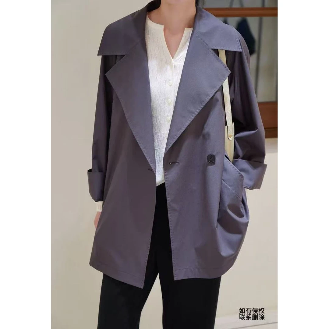 『朱小姐』新款丝毛精纺风衣外套.穿在身上的东方意境 G392