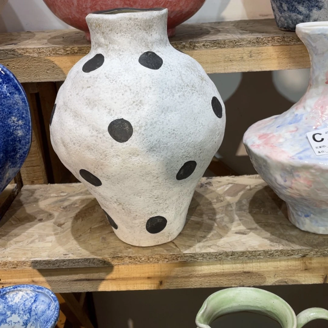 白泥花瓶景德镇陶瓷eu