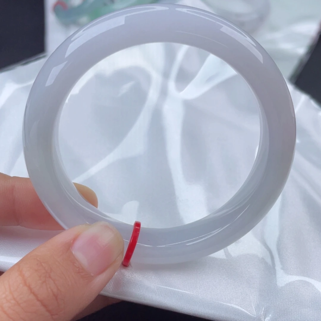 翡翠手镯未镶嵌5455正圈