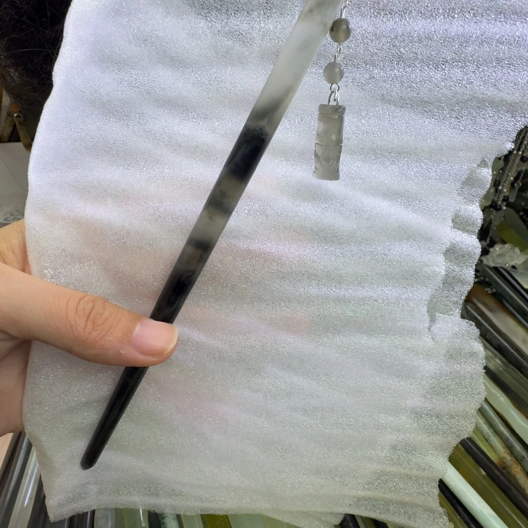 蛇纹石玉合金发饰