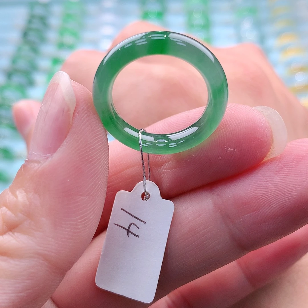 翡翠戒指未镶嵌缅甸翡翠A货