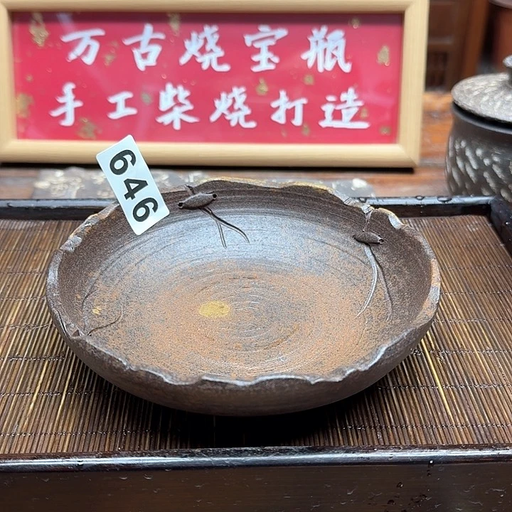 纯手工制作粗陶茶具