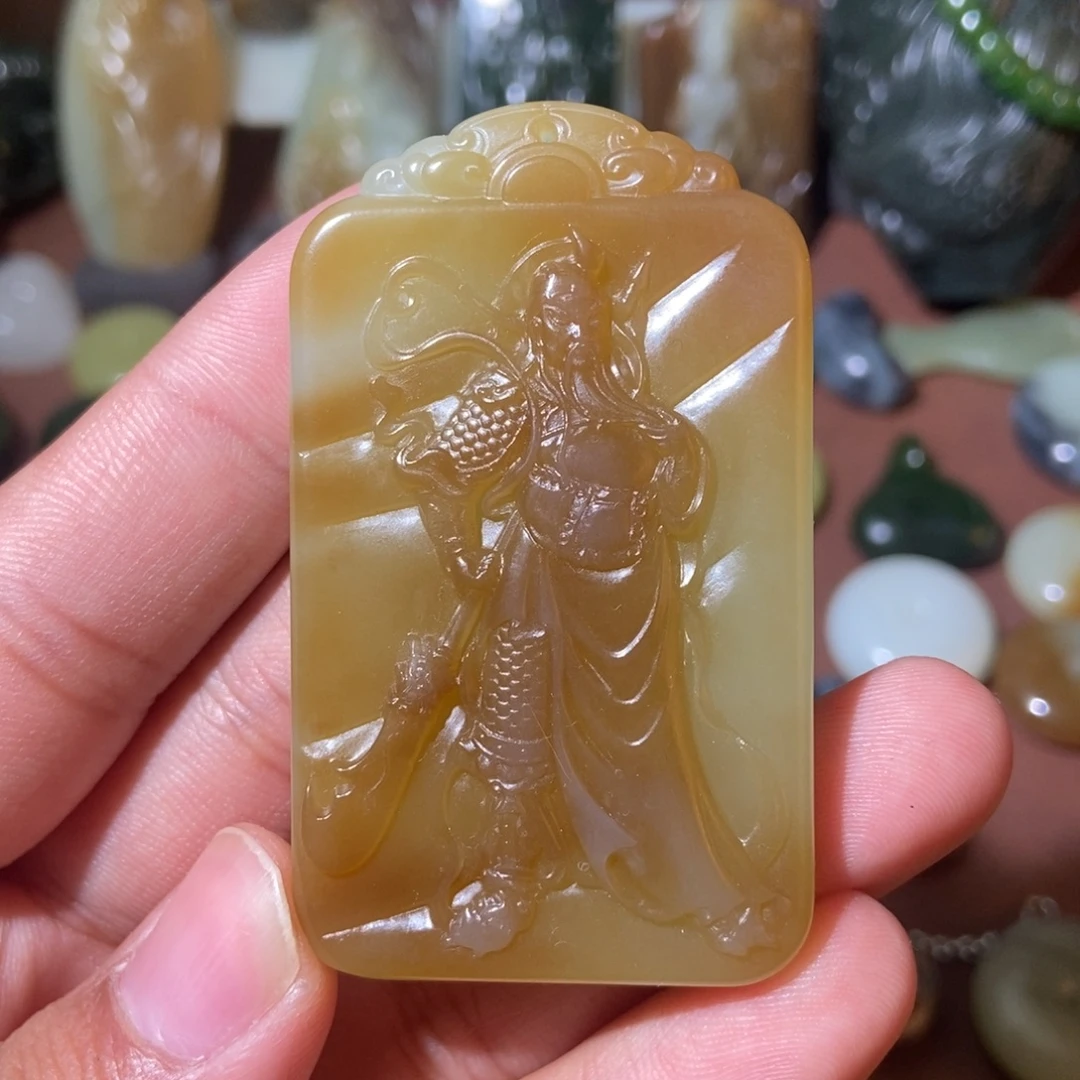 和田玉未镶嵌挂件