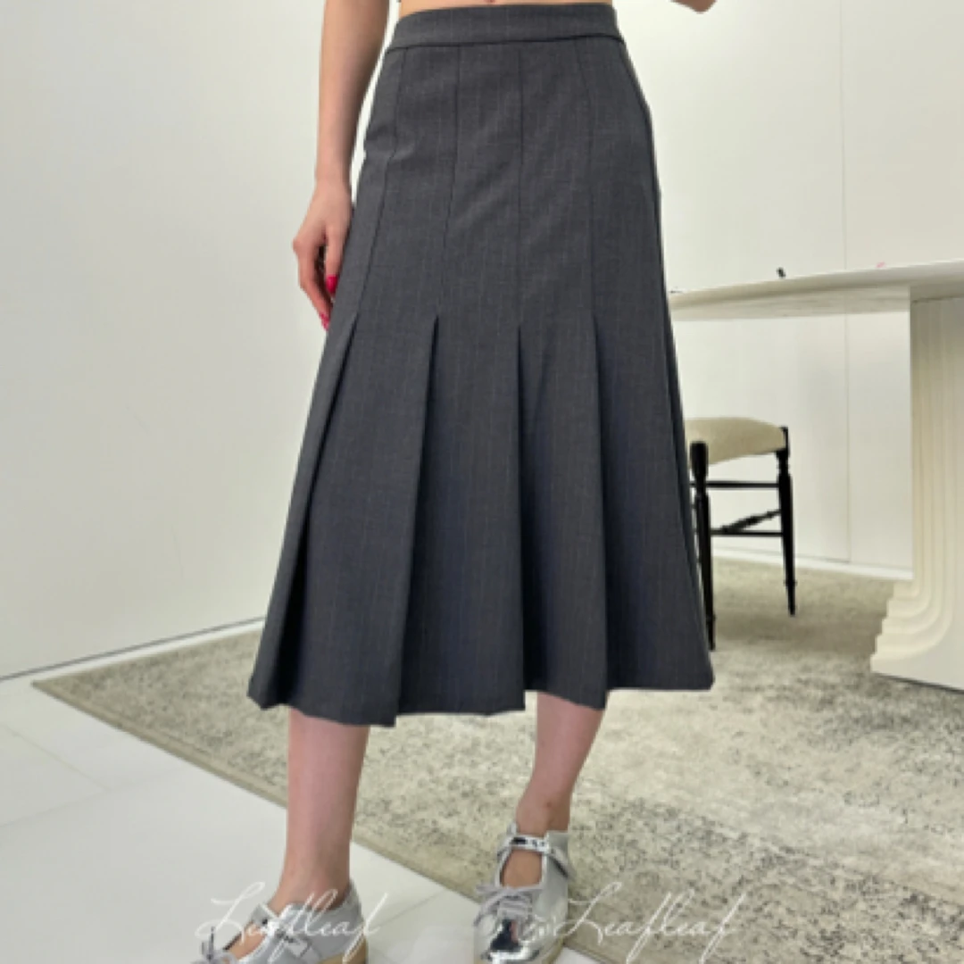 SADDOG 百褶西装裙 LEAFLEAF设计师品牌