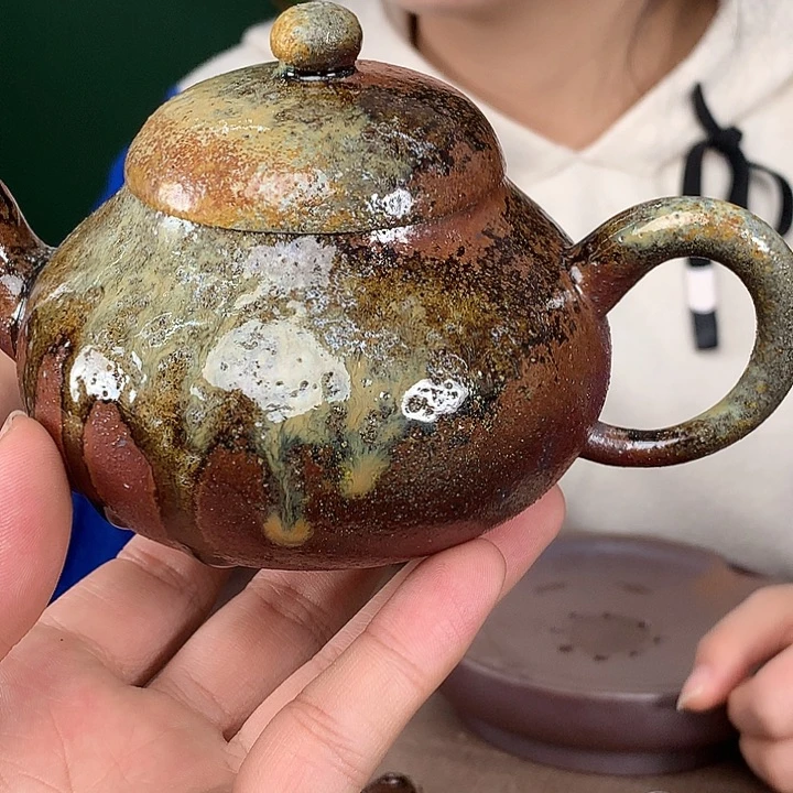 紫砂柴烧纯自然柴烧