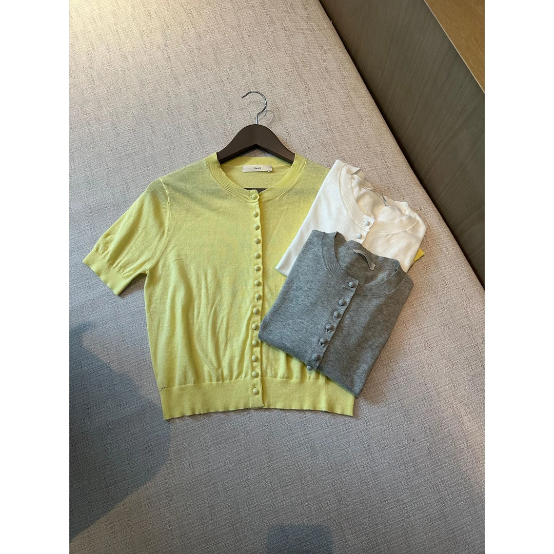 DAR STUDIO 深圳货【简意针织】2025春夏新款老钱风开衫针织衫88389