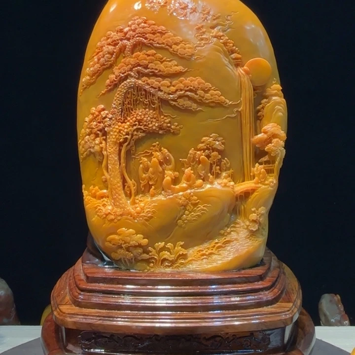 用***5寿山石寿山石摆件