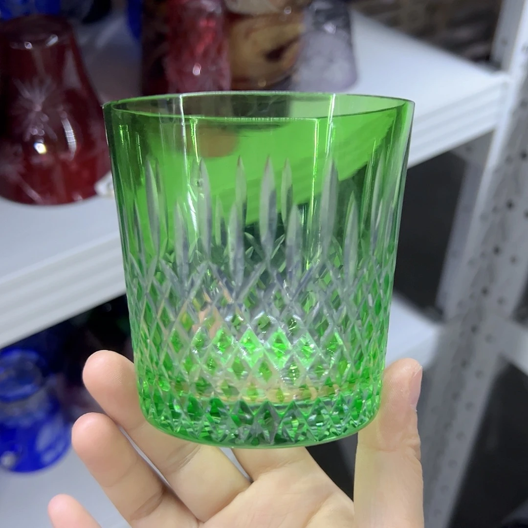 平底款水晶玻璃微瑕一个