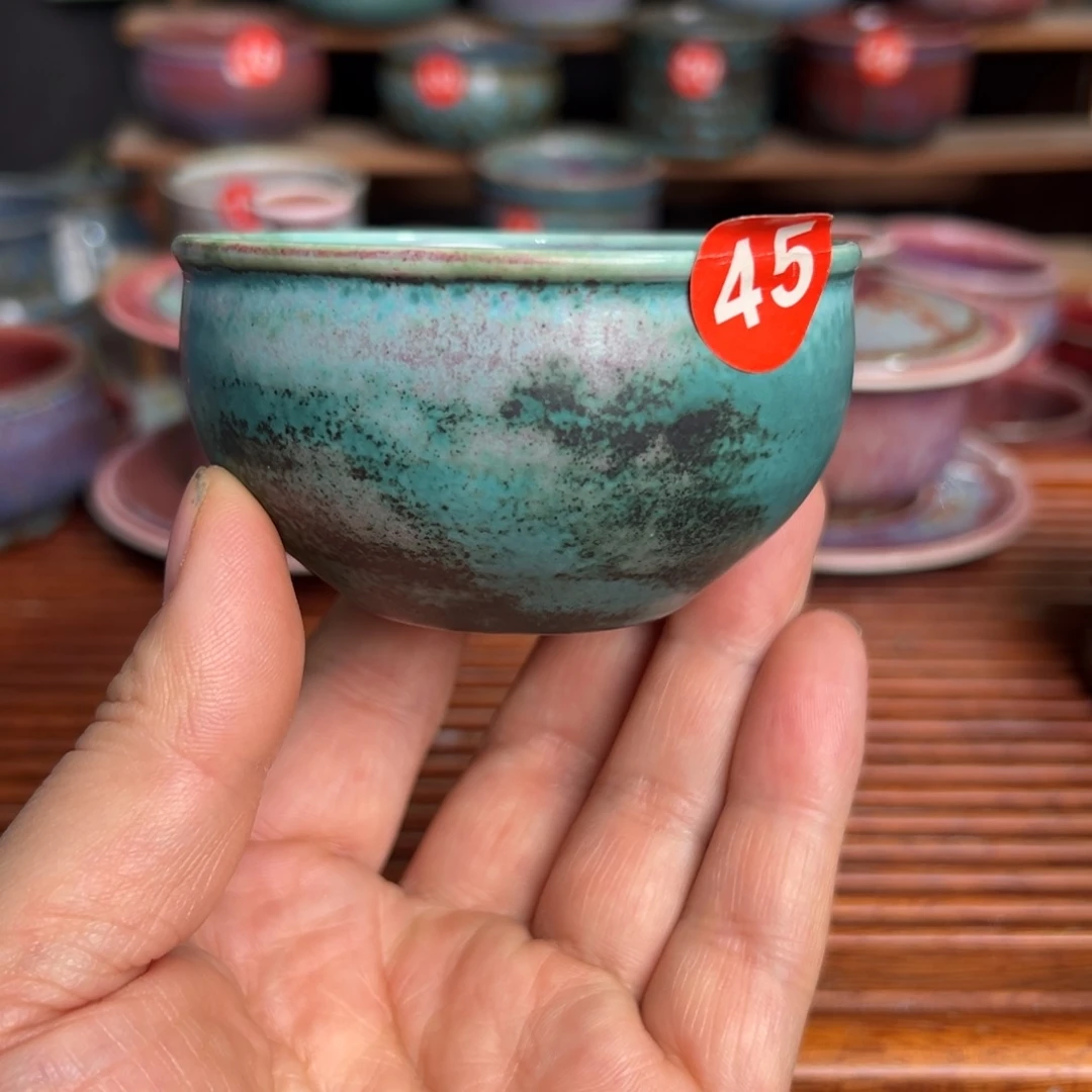 手工制作钧窑茶器