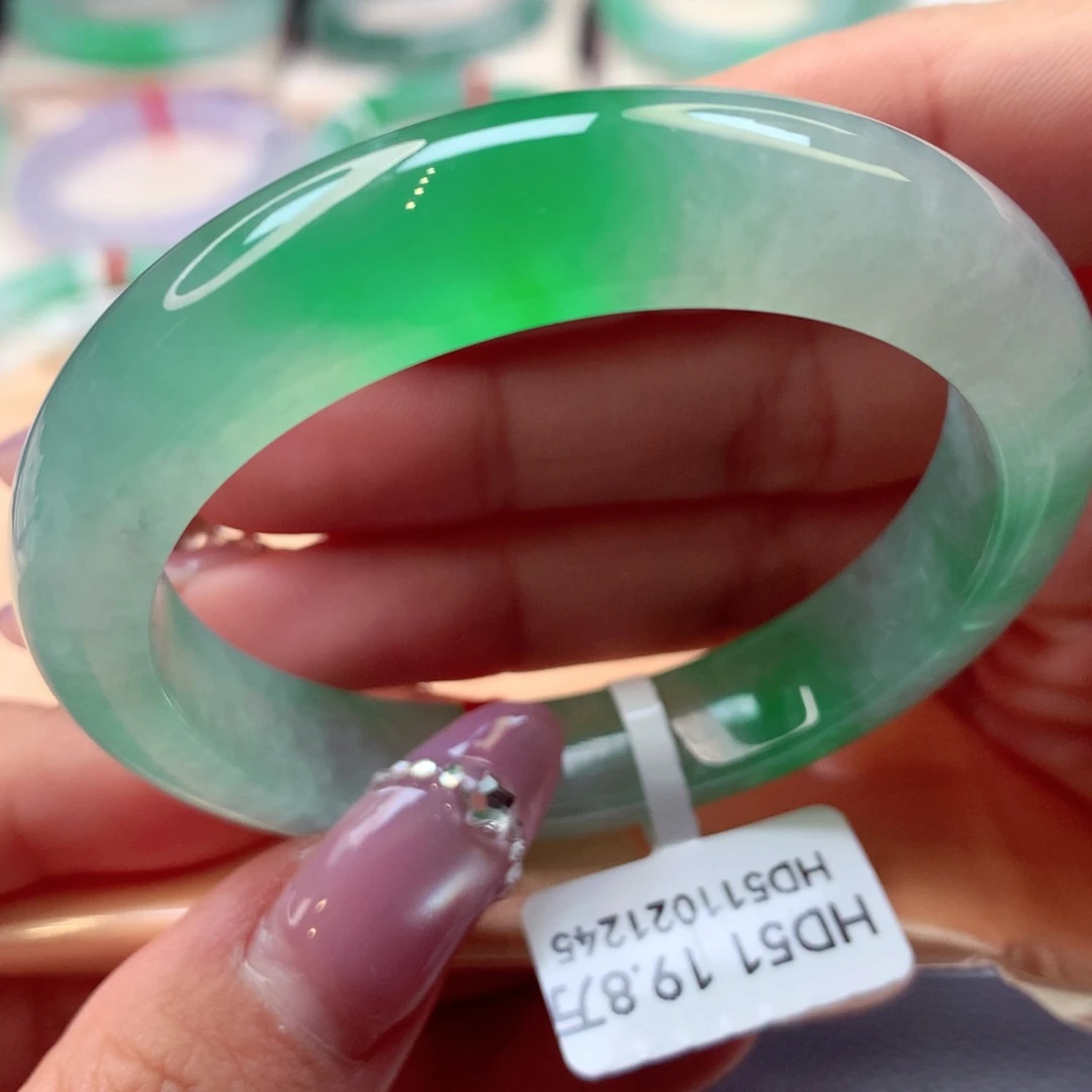 未镶嵌手镯翡翠正圈28号66