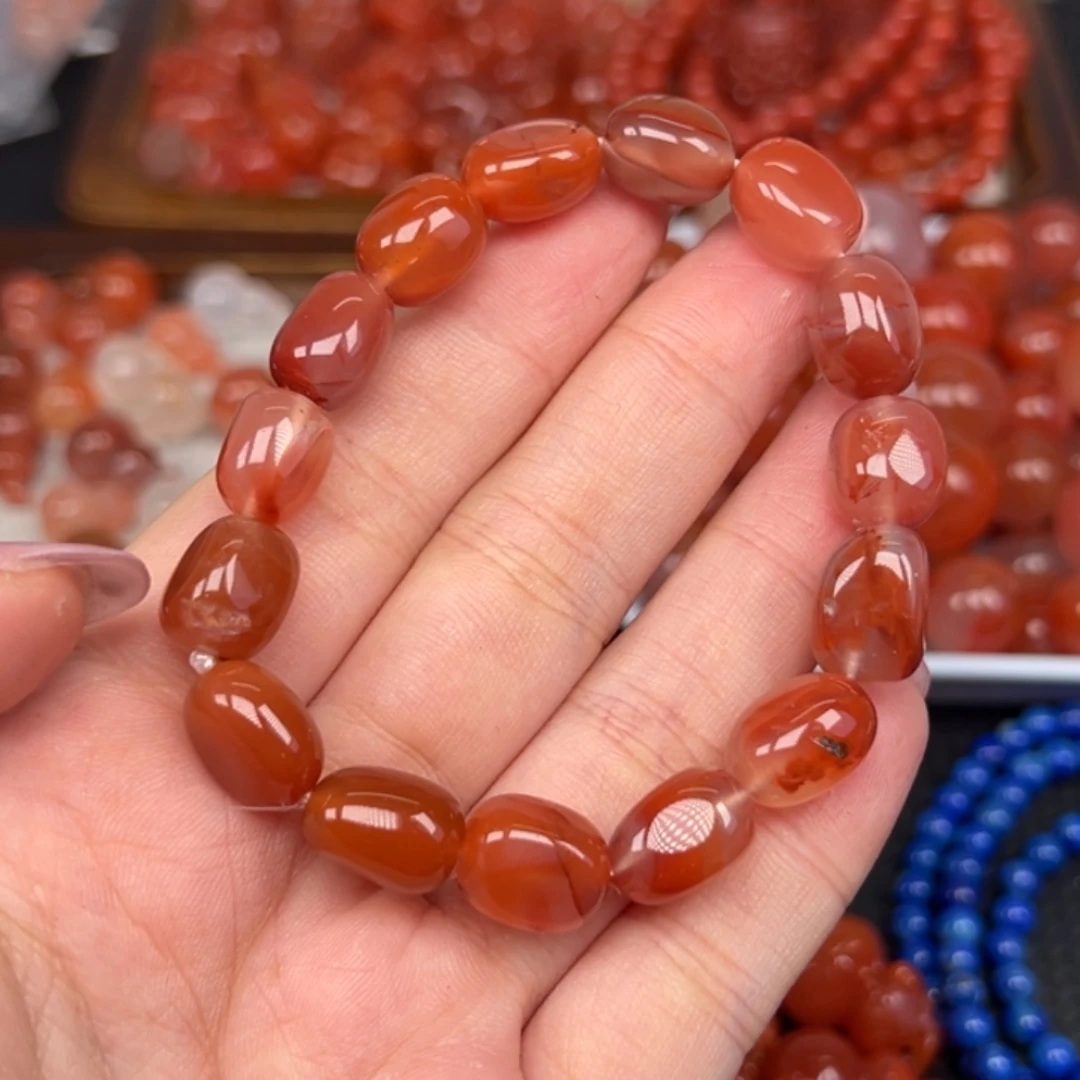 南红玛瑙未镶嵌手链
