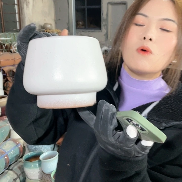 红陶瑕疵口14高13