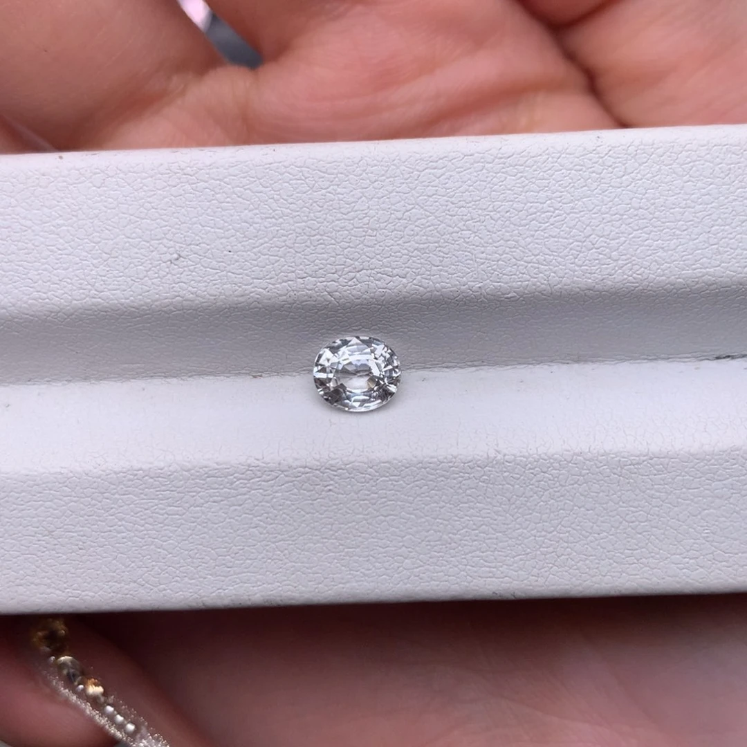 裸石蓝宝石天然白色蓝宝石