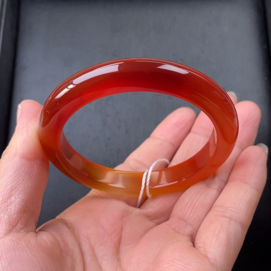 玛瑙/玉髓手镯未镶嵌55圈口