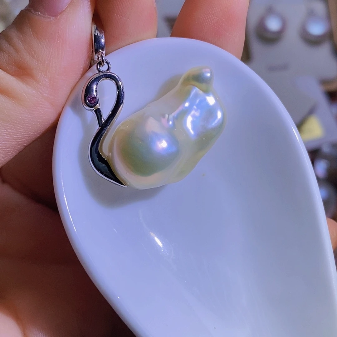 合金天然淡水珍珠（微瑕）淡水珍珠