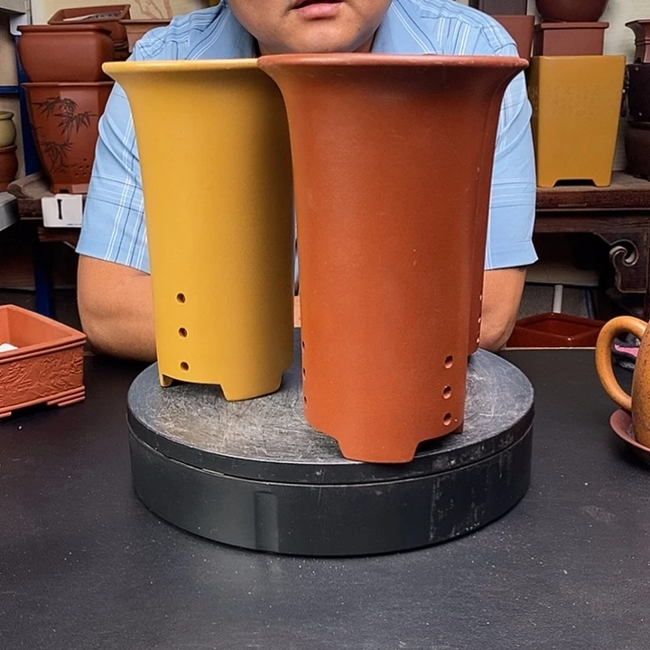 紫砂花盆货号一只三个