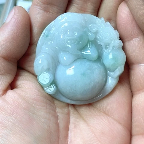 翡翠颈饰未镶嵌天然缅甸翡翠a货