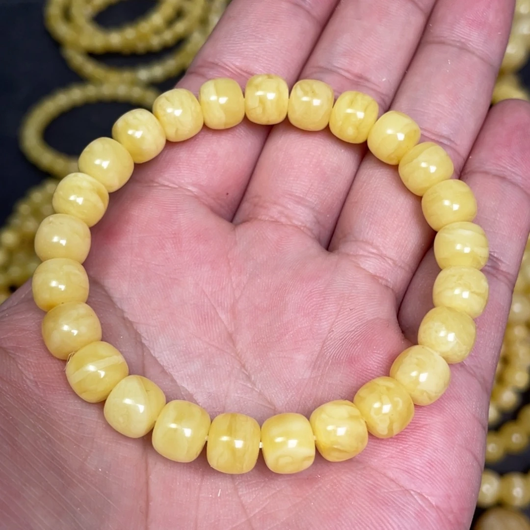 蜜蜡未镶嵌裸石蜜蜡手串8.8mm